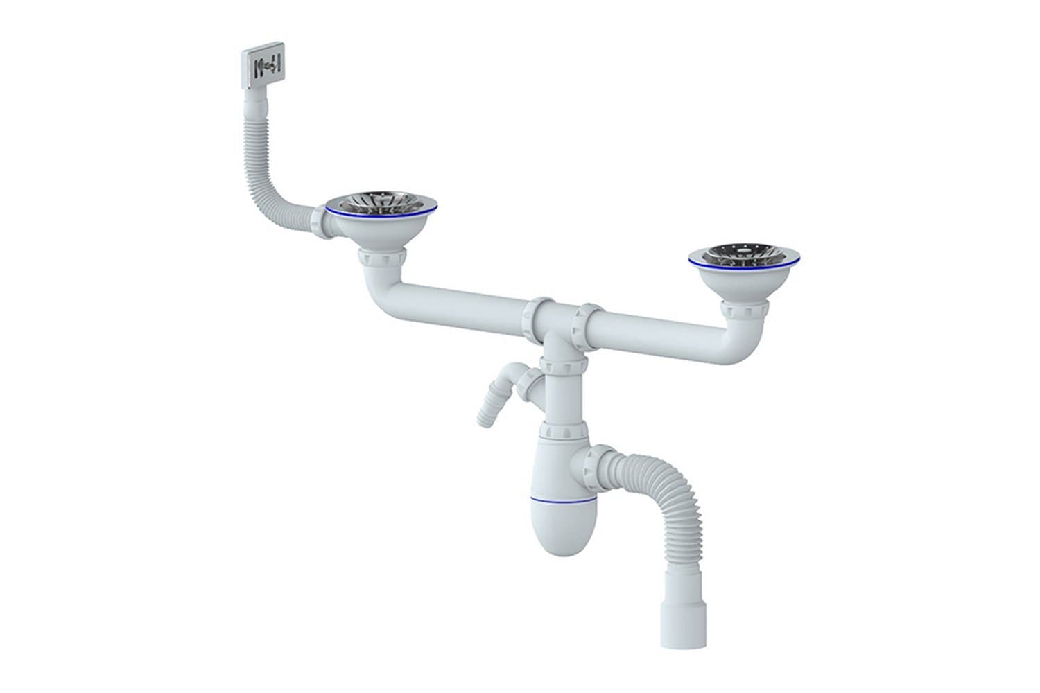 B730V qoşa sifon moyka üçün 1/2 ø40xø40/50 Unicorn