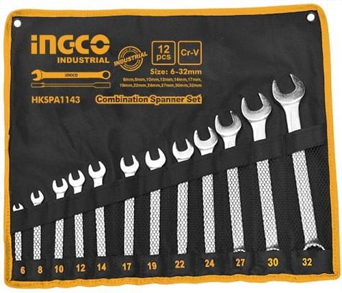 Qayıcnı-nakidnoy açar dəsti 12 parça 6-32mm INGCO
