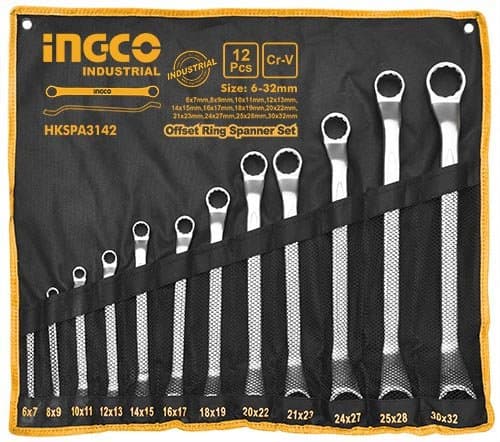 Nakidnoy açar dəsti 12 parça 6-32mm INGCO