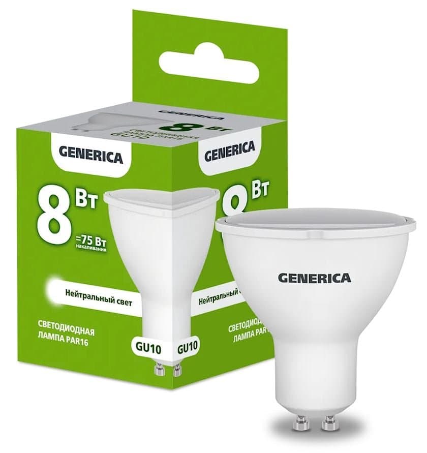 Lamla led sofit PAR16 8W 4000K GU10 Generica