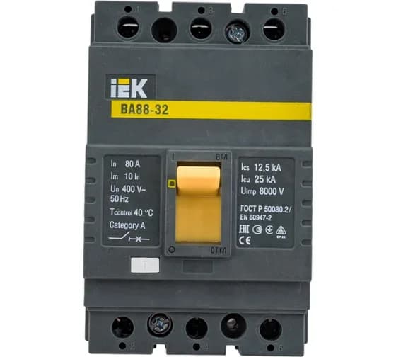 Avtomatike lektrikaçarı ВА88-32 3Р80А 25кА İEK