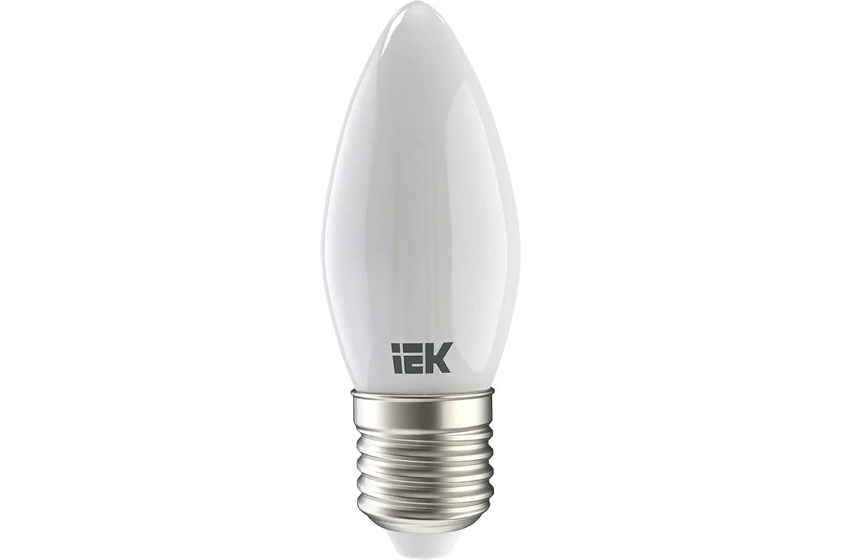Led E27 şam şüşə C35 360° 7W 3000k 230V İEK