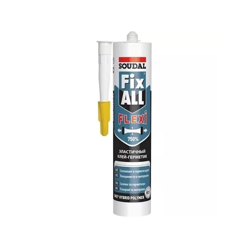 290 ml Elastik Kley Qermetik FIX ALL Flexi НТ Ağ Soudal