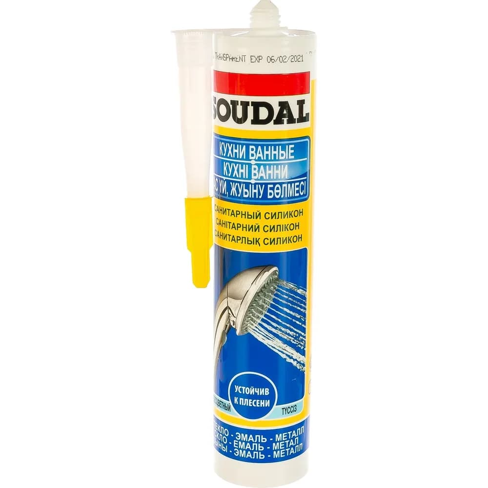 280 ml Sanitar Silikonu Şəffaf Soudal