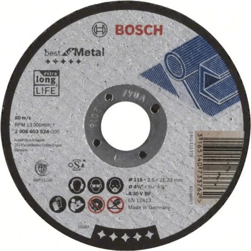 Disk metal HPP 115x2.5x22.23mm BOSCH