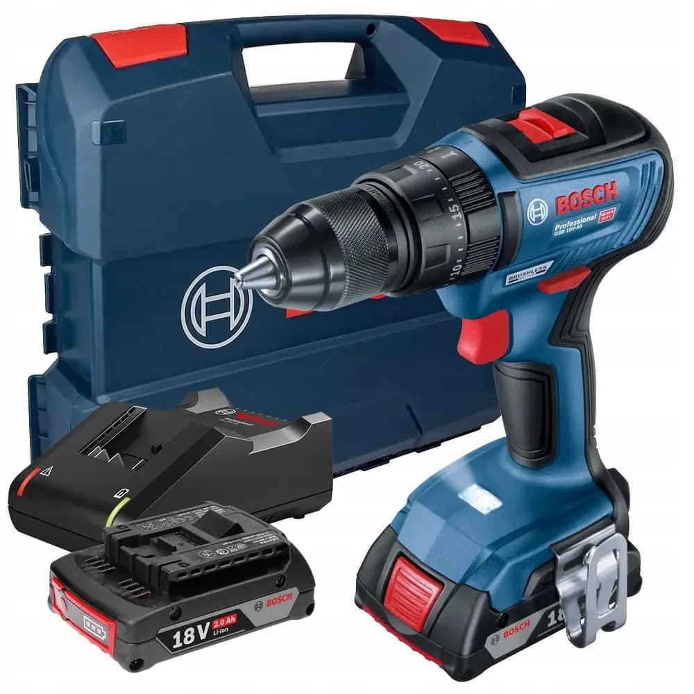 Drel batareyalı GSR 18V-50 2x2.0Ah BOSCH