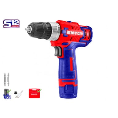 Drel-şurup bağlayan batareyalı 12V Emtop