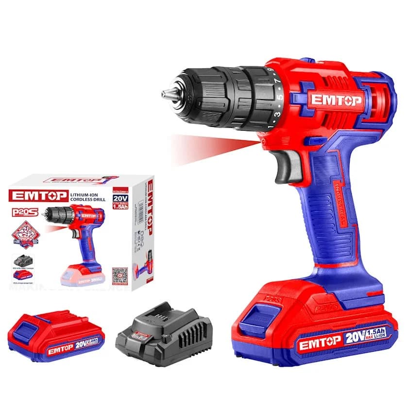 Drel batareyalı 20V Emtop 11
