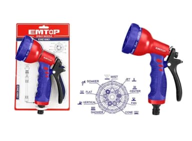 Şlank başlığı plastik Emtop