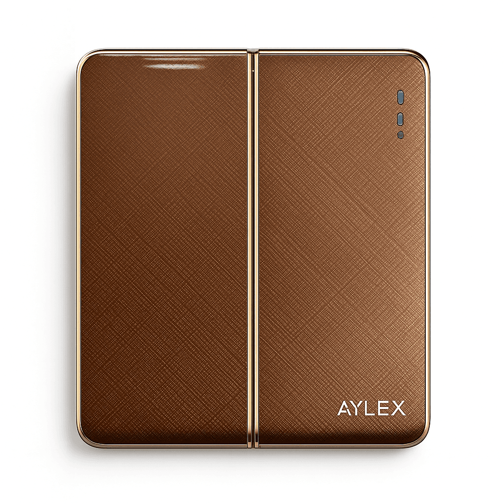 Açar 2-li 10A K2 akrilik qəhvəyi Aylex