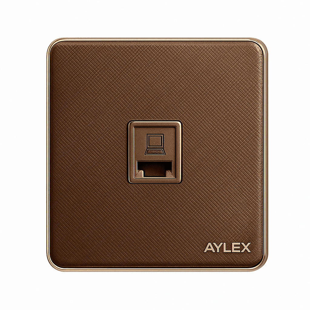Kompyuter yuvası RJ45 K2 akrilik qəhvəyi Aylex