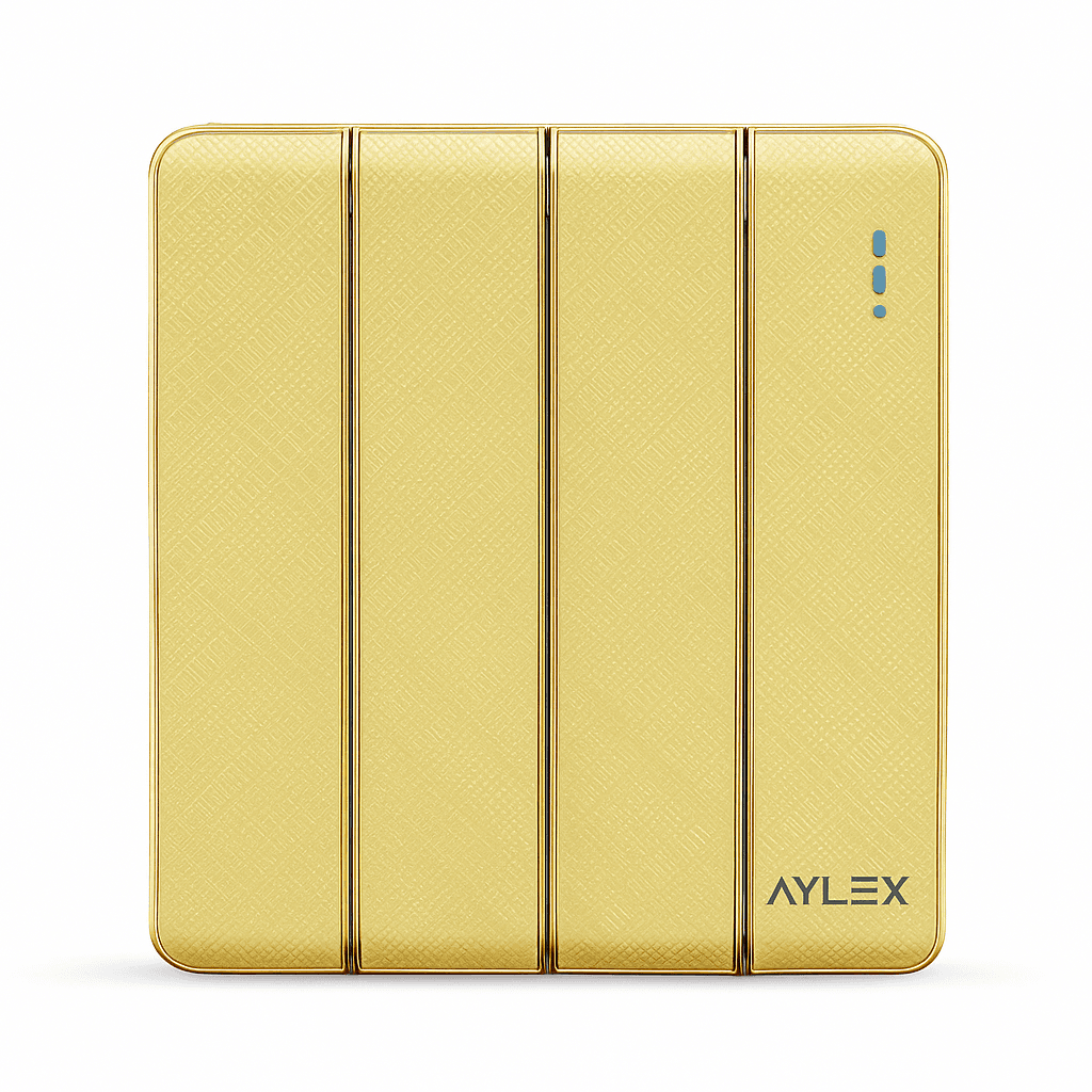 Açar 4-lü 10A K2 akrilik qızılı Aylex