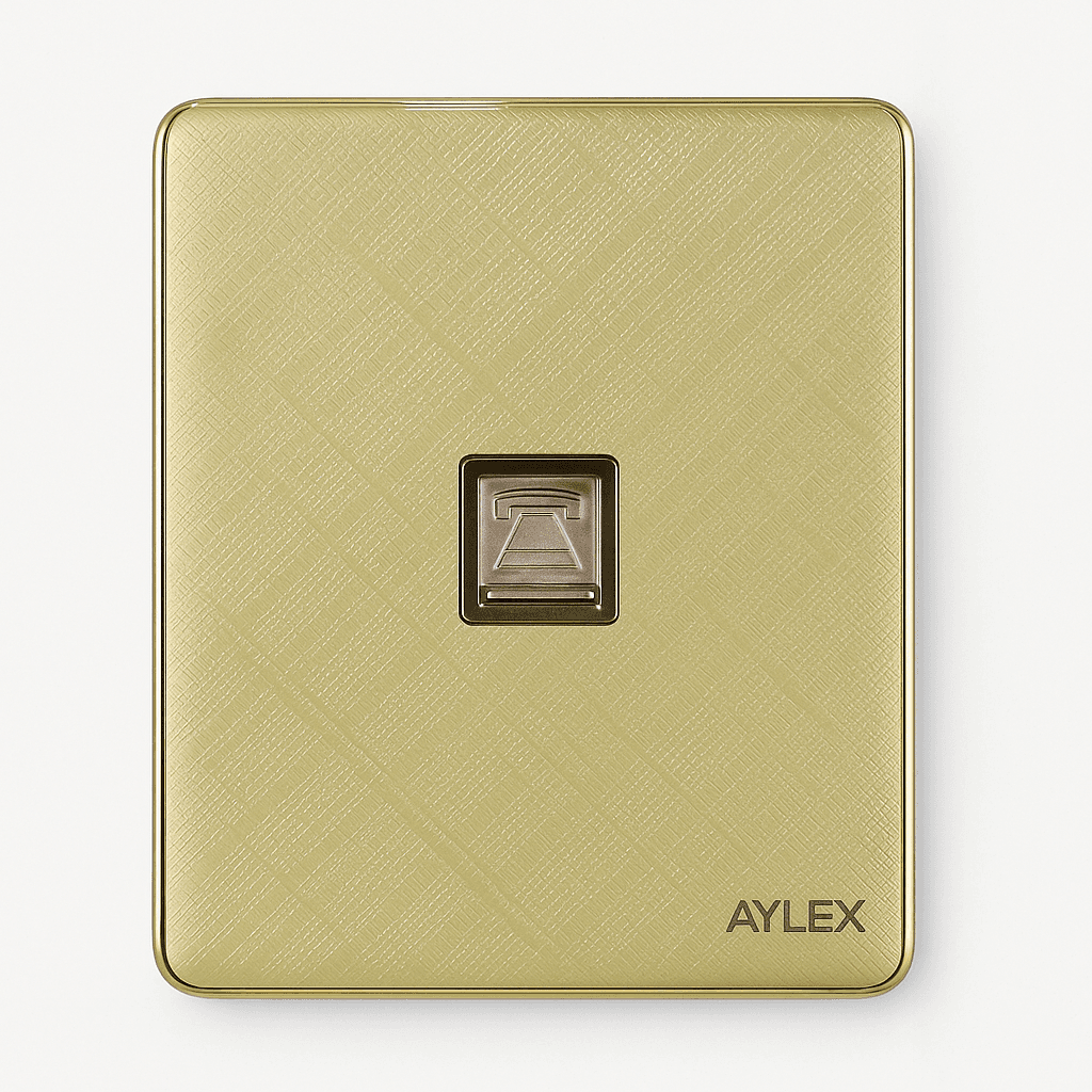 Telefon yuvası K2 akrilik qızılı Aylex