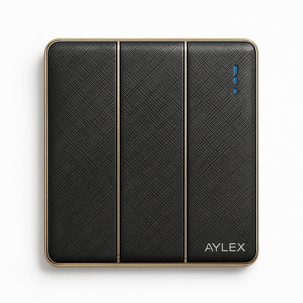 Açar 3-lü 10A K2 akrilik boz Aylex