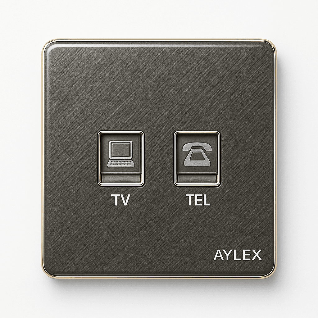 Telefon+kompyuter yuvası K2akrilik boz Aylex