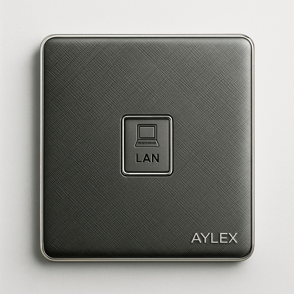 Kompyuter yuvası RJ45 akrilik boz Aylex
