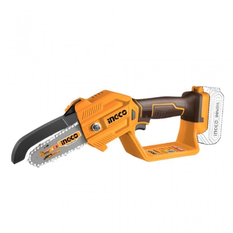 Batareyalı zəncirli mişar 15sm 20V INGCO