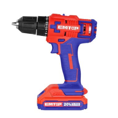 Drel 2 batareyalı 20V Emtop 128