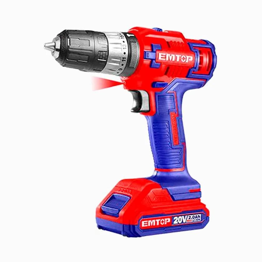 Drel 2 batareyalı 20V Emtop 128