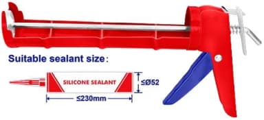 Silikon tapançası 230mm 9" Emtop