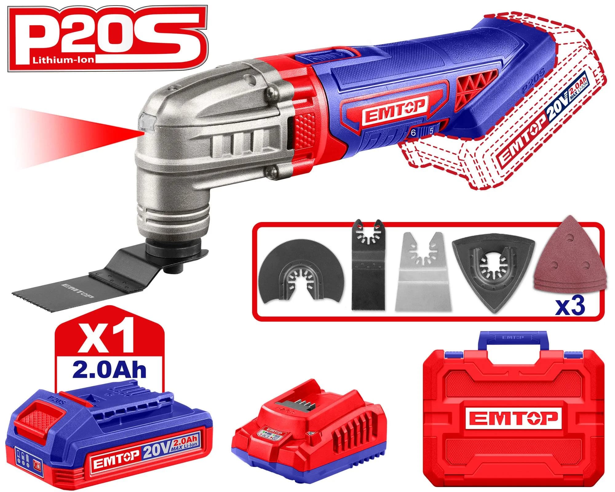 Divar çapan 20V Emtop