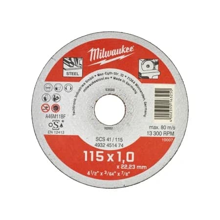 Disk metal SCS 41 115x1 mm Milwaukee