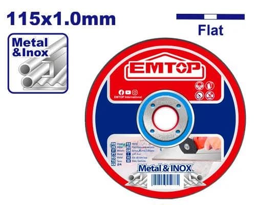 Disk metal 115x1.0mm Emtop