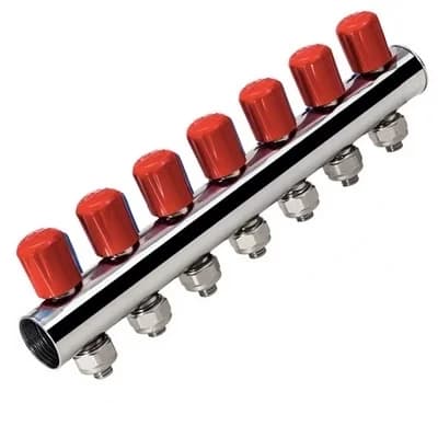 Kollektor 1" özü vanalı 16mm 7 ağızlı Batu