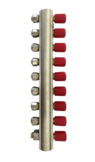 Kollektor 1" özü vanalı 16mm 9 ağızlı Batu