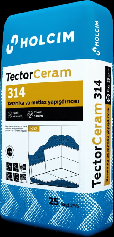 Keramika yapışdırıcısı 25kq Tector Ceram 314 Holcim