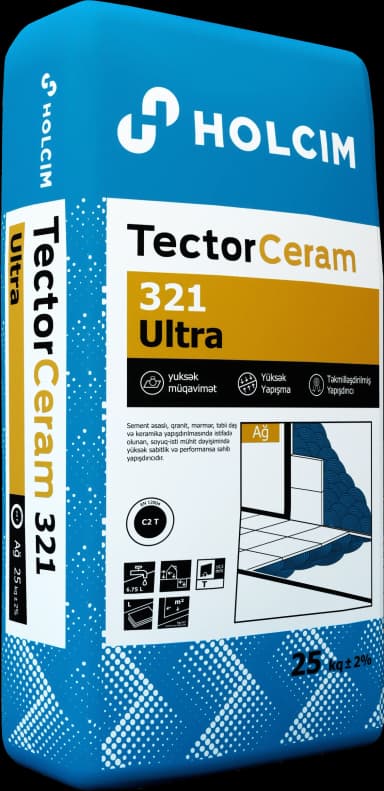 Keramika yapışdırıcısı 25kq Tector Ceram 321 Holcim