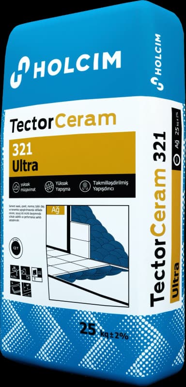 Keramika yapışdırıcısı 25kq Tector Ceram 321 Holcim