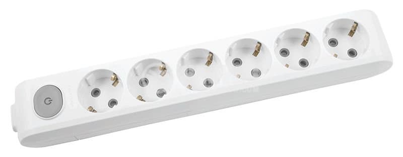 Altı yuvalı kabelli açarlı torpaqlı uzadıcı 2m 90 11 86 02 VIKO