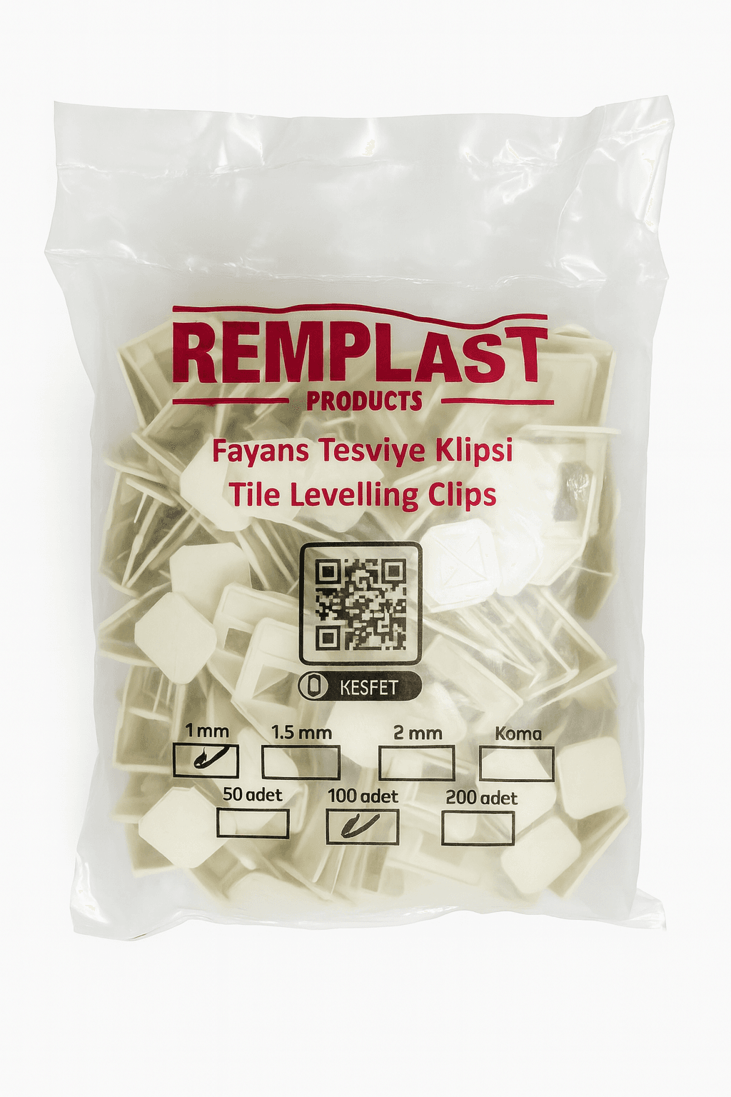 Kafel səviyə tutan 1mm Remplast