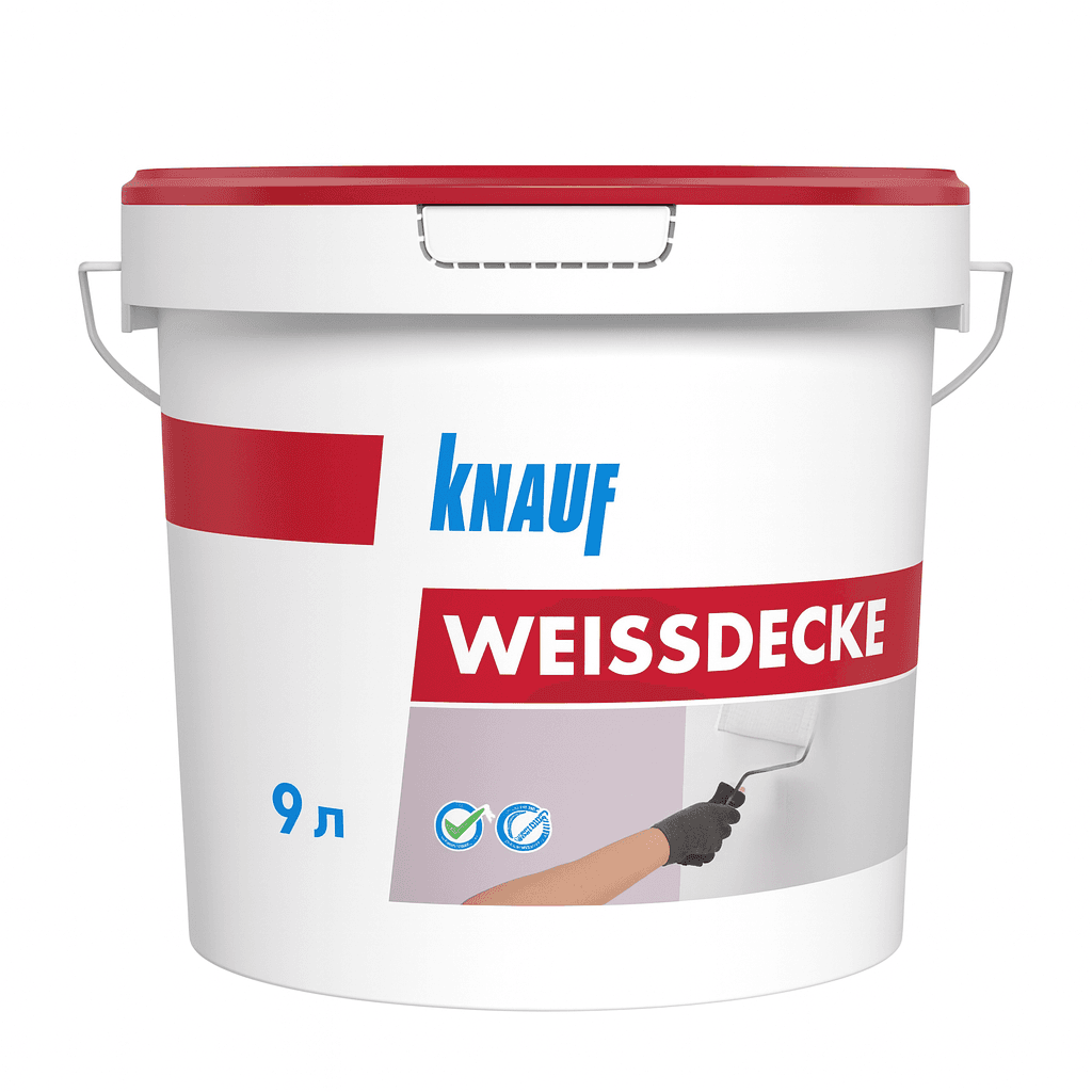 Boya Weissdecke alçıpan tavanları üçün (9 lt, 14,4 kg) Knauf