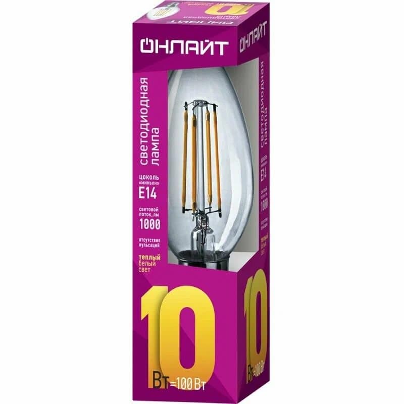Lampa OLL-FC35 10W 230V 2700k E14 ONLAYT