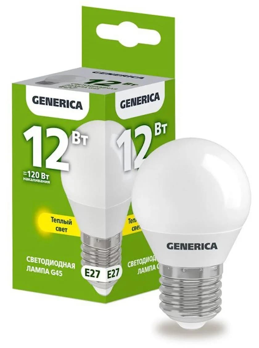 Lampa led şar G45 12W 3000K E27 Generica