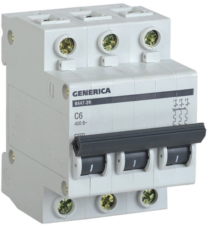 2x50A C tipli 4.5kA Avtomat BA47-29 Generica