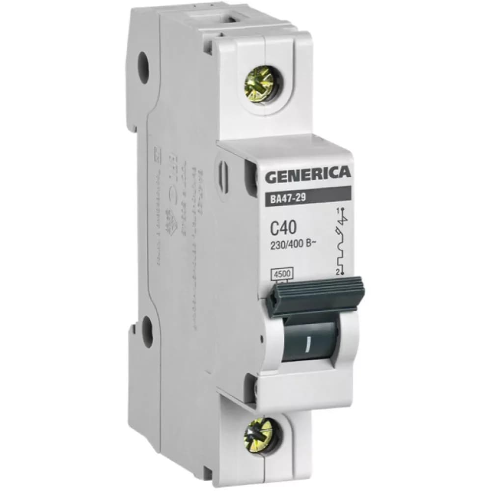 1x40A C tipli 4.5kA Avtomat BA47-29 Generica