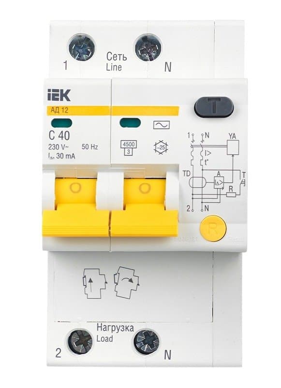 Differensialavtomatik elektrikaçarı АD12 2Р C4030mА İEK
