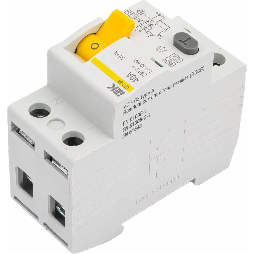 Differensial elektrikaçarı (UZO) VD1-63 2Р 40А 30mА İEK