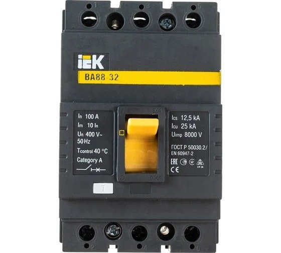 Avtomatik elektrikaçarı ВА88-32 3Р100А 25кА İEK