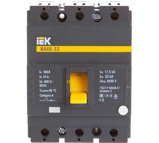 Avtomatik elektrikaçarı ВА88-33 3Р160А 35кА İEK