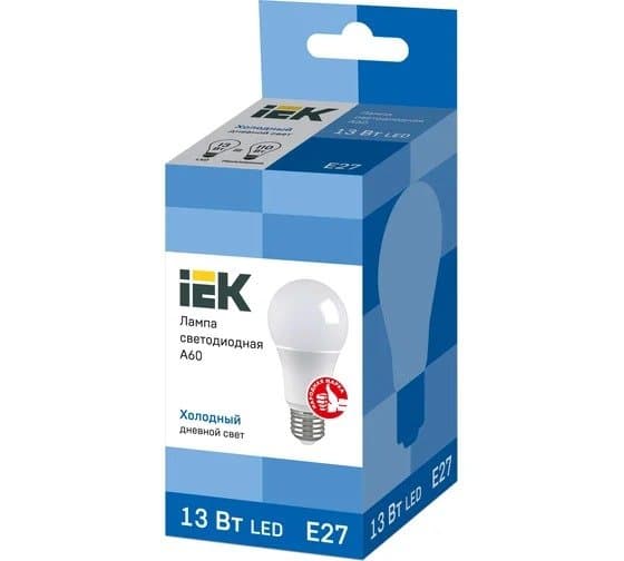 Diodlu işıq lampasıA60 kürə 13Vt230V 6500K E27 İEK