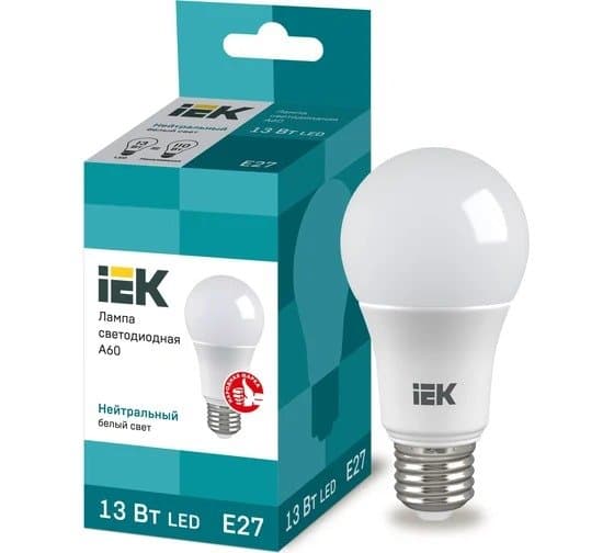 Diodlu işıq lampasıA60 kürə 13Vt230V 4000K E27 İEK