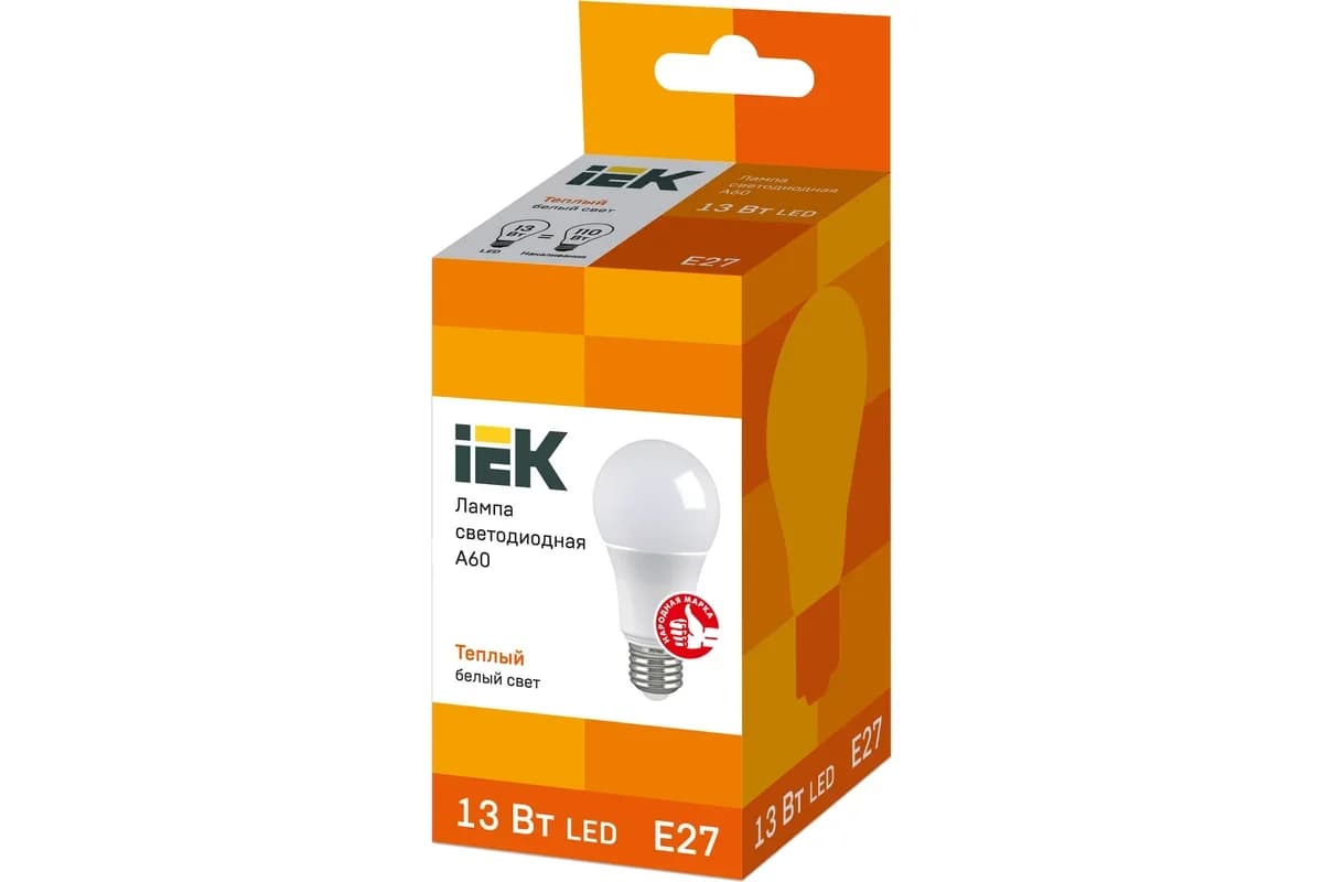 Diodlu işıq lampasıA60 kürə 13Vt230V 3000K E27 İEK