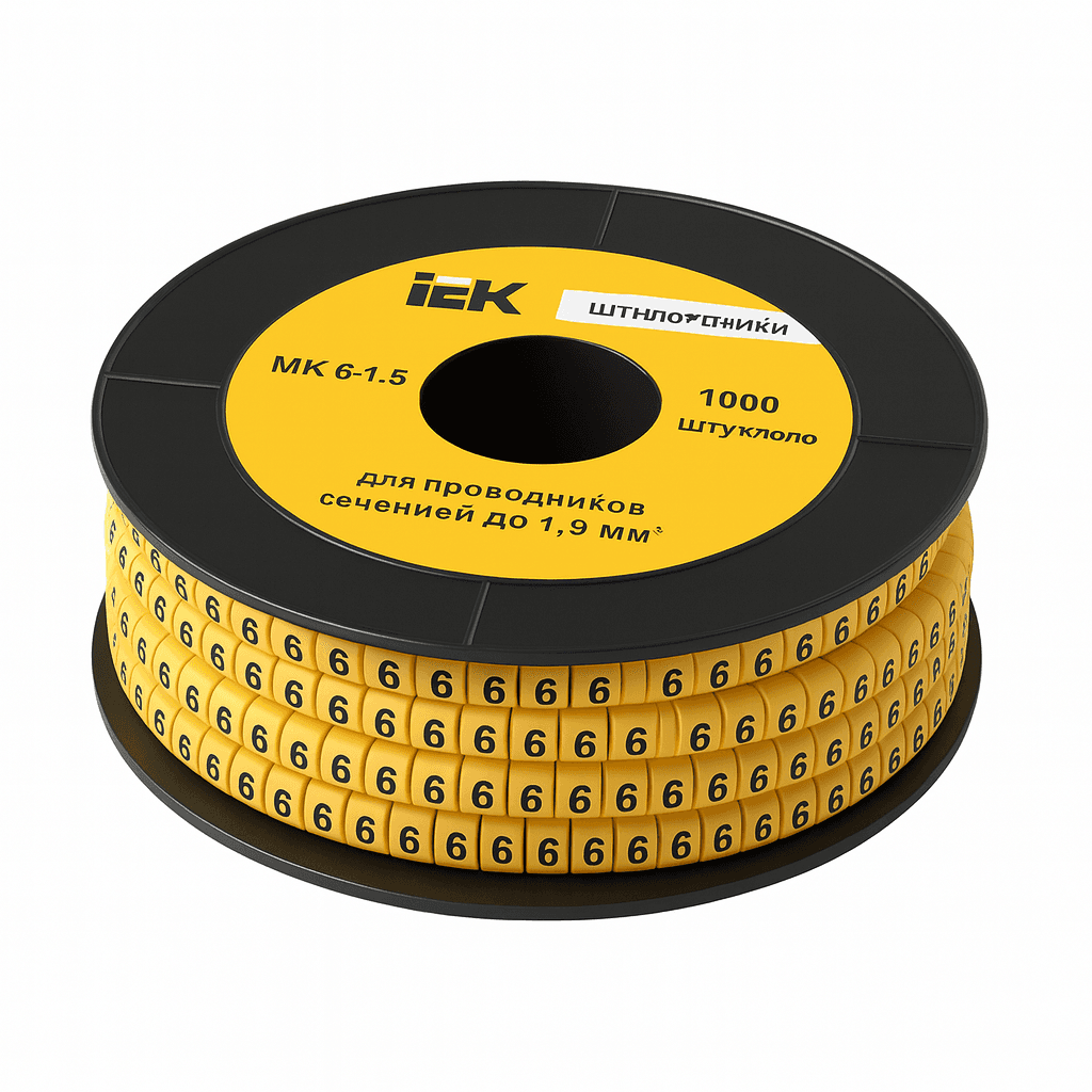 Kabel markeri MK0-1.5mm işərə "6" İEK