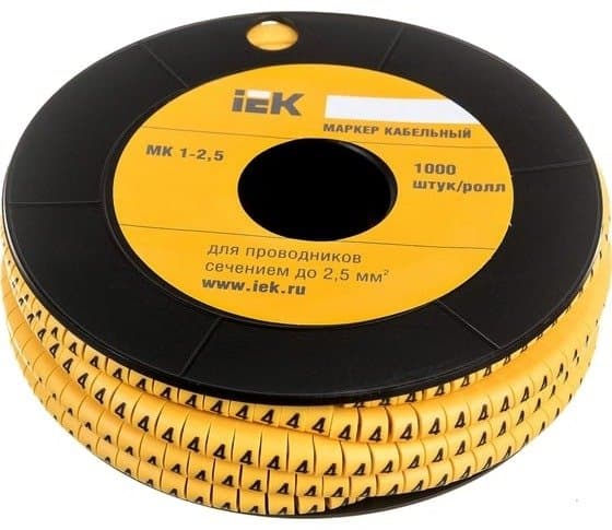 Kabel markeri MK1-2.5mm işərə "4" İEK