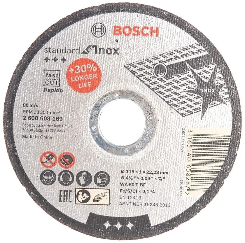 Disk metal 115x1x22.23mm BOSCH