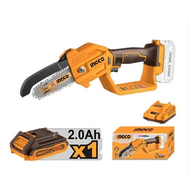 Batareyalı zəncirli mişar 15sm 20V INGCO